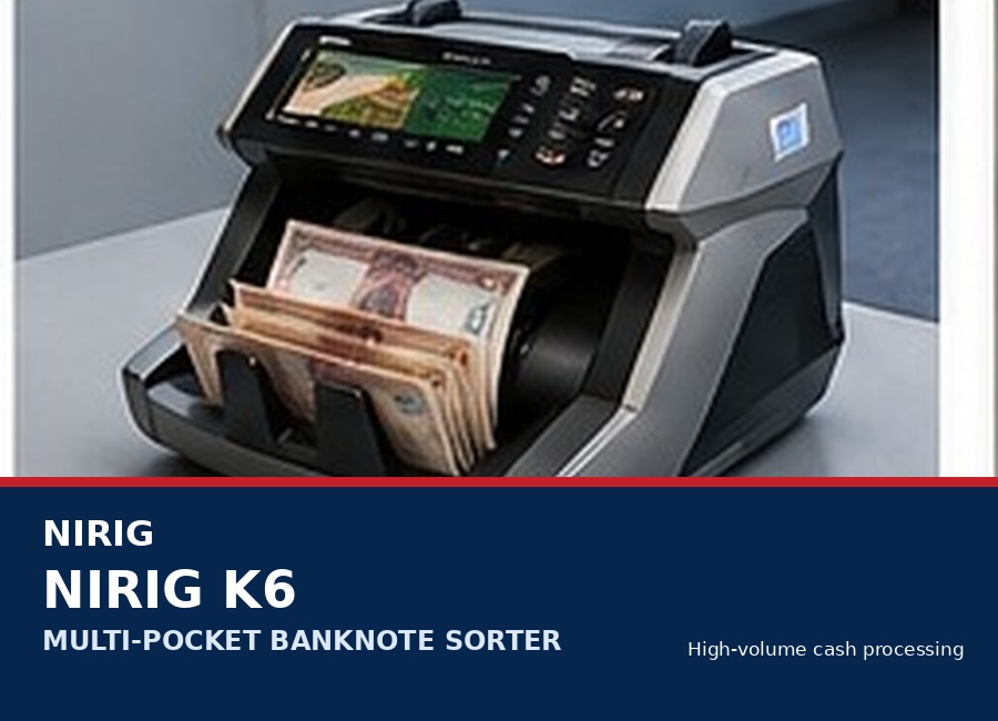 NIRIG K6 Multi-Pocket Banknote Sorter