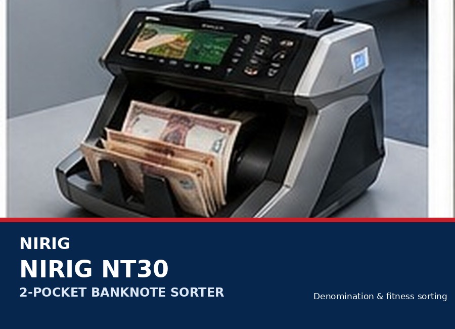 NIRIG NT30 2-Pocket Banknote Sorter